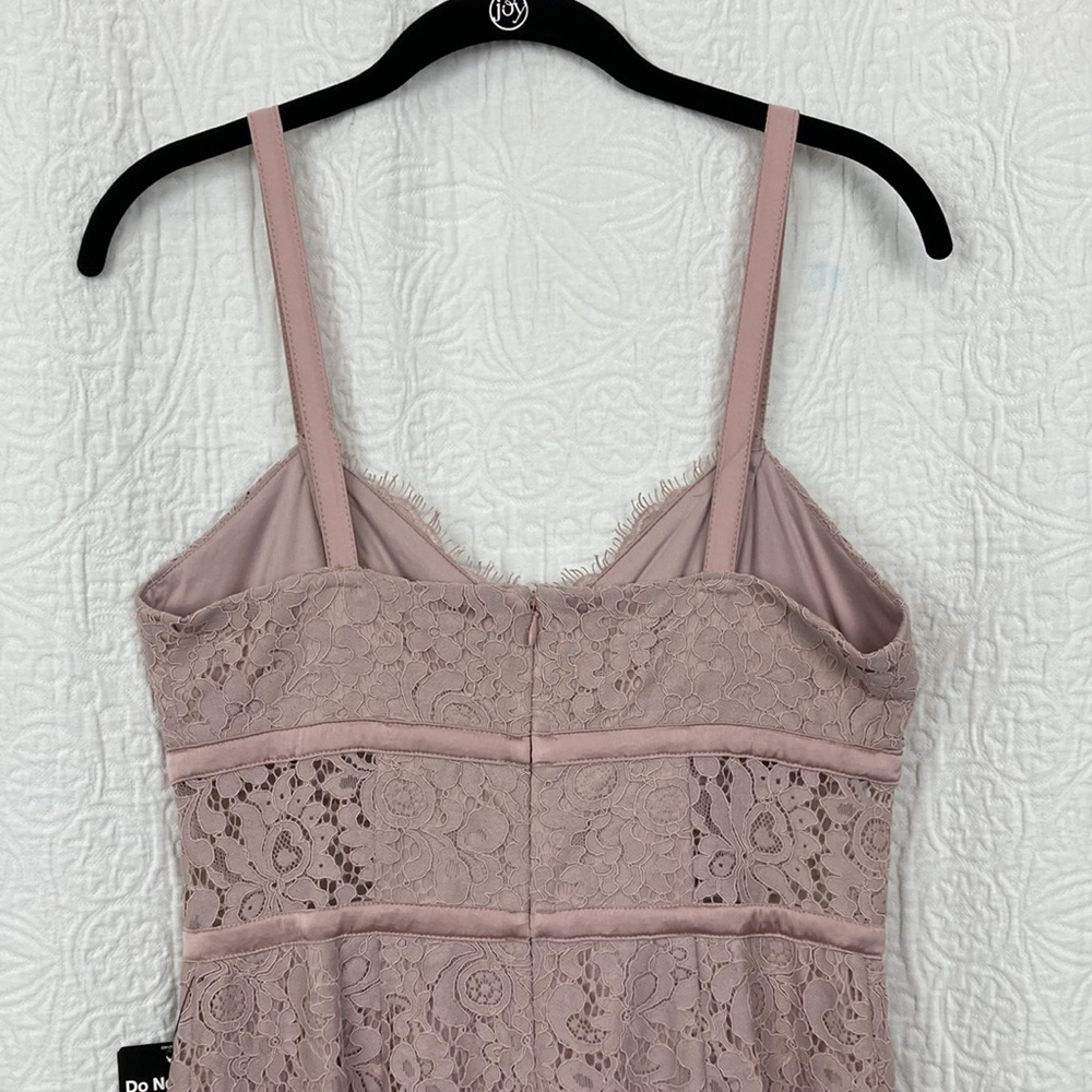 Express Women’s Lace Midi Dress in Blush Pink sz 8 NWT - Picture 9 of 13